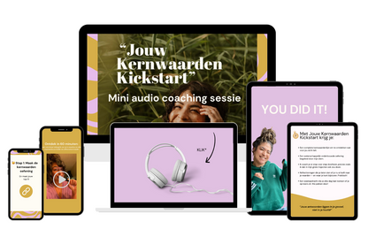 Kernwaarden Kickstart - audio coachingsessie + werkboek
