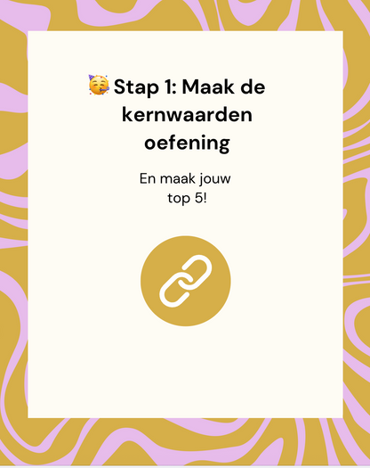 Kernwaarden Kickstart - audio coachingsessie + werkboek
