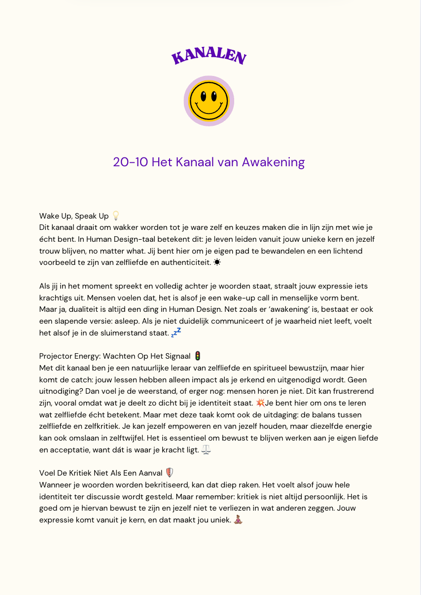 Human Design Essentials guide e-book 80+ pagina's